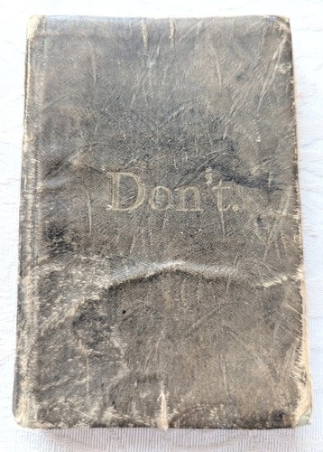 1884 don manual of - don't,